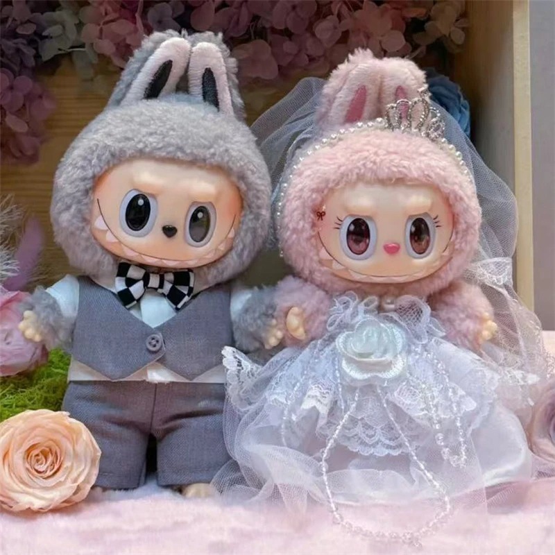 Baby Clothing Set - 15 17cm Labubu Bebek Düğün Aşk