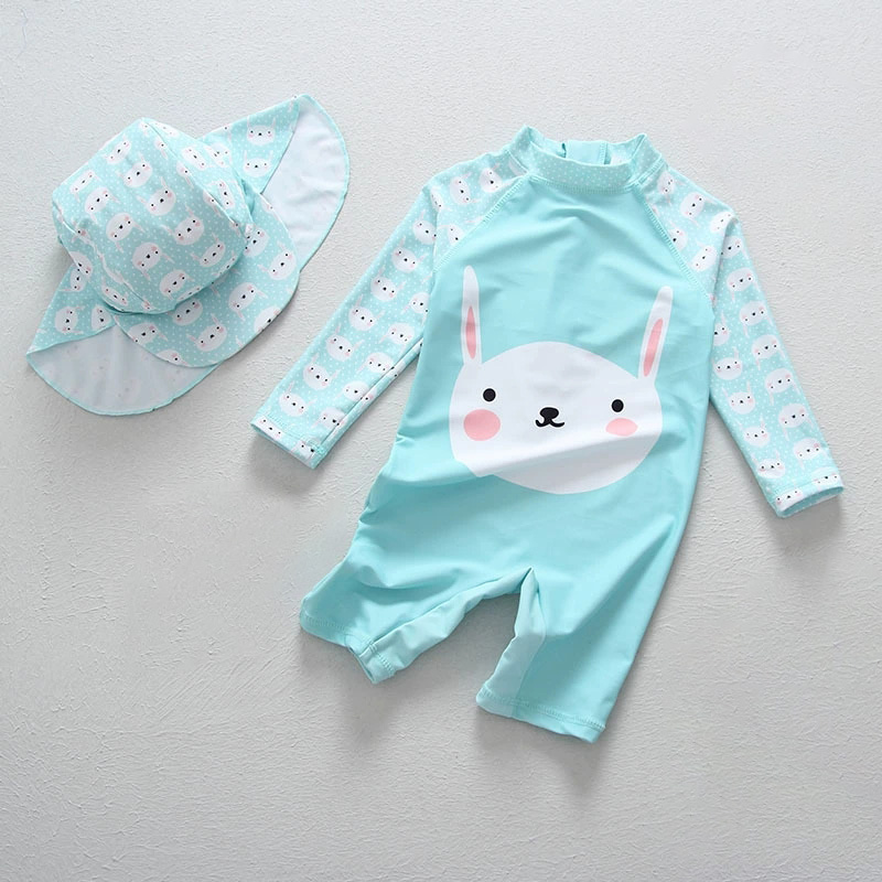 Baby Swimwear Uv - Çocuk UV UPF50 + Mavi Mayo