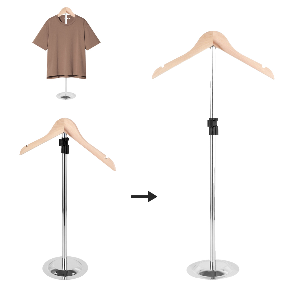 Baby Clothing Display Stand - T Gömlek Ekran Standı Yüksekliği Ayarlanabilir