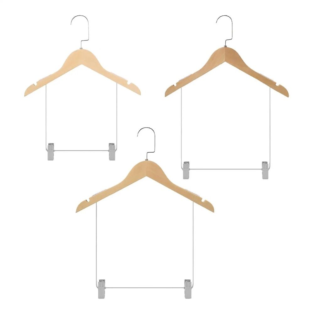 Baby Clothing Display Stand - Masif ahşap takım elbise askıları iç