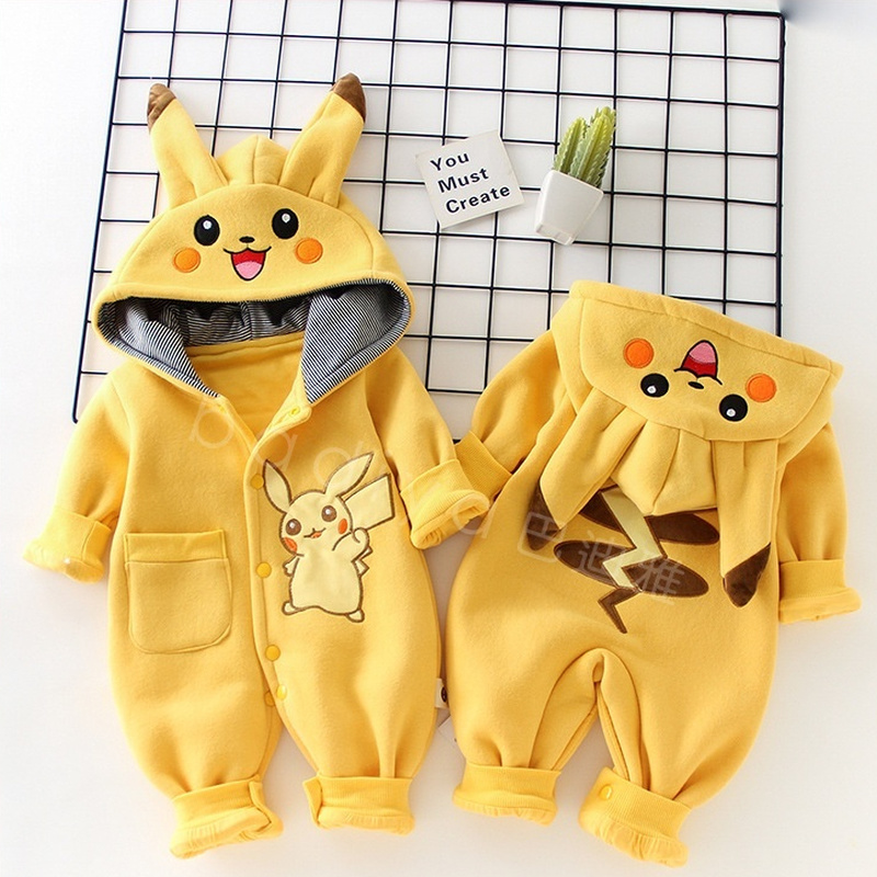 Baby Clothing Discount - Karikatür Cep Canavarları Bebek Pijama Yenidoğan