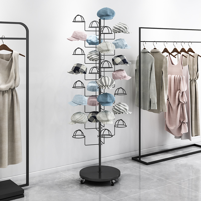 Baby Clothing Display Stand - Şapka teşhir standı Yerden tavana kadın