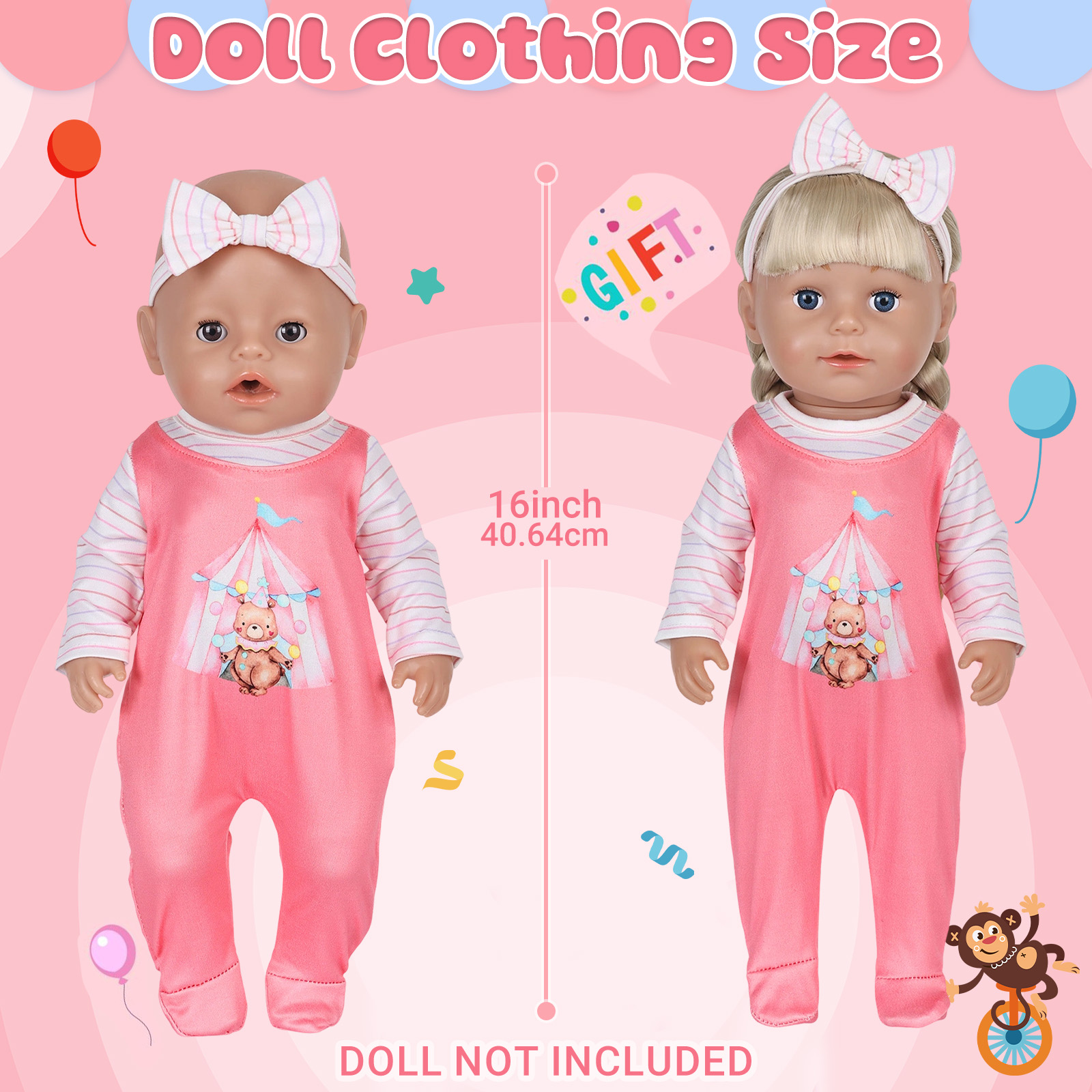 Oyuncak bebek giysileri 16-18  - Baby Clothing Set incelemesi ve fiyatı