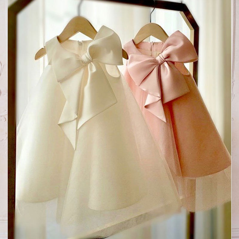 Yaz Büyük Yay Bebek Kız Elbise - Baby Clothing Discount incelemesi ve fiyatı